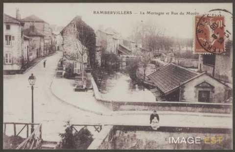 La Mortagne et la rue du Moulin (Rambervillers)